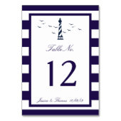 Het Nautical Lighthouse Wedding Collectie Kaart (Voorkant)