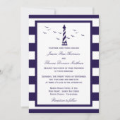 Het Nautical Lighthouse Wedding Collectie Kaart (Voorkant)