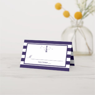 Het Nautical Lighthouse Wedding Collectie Plaatskaartje