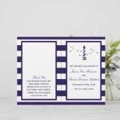 Het Nautical Lighthouse Wedding Collectie Programm (Staand voorkant)