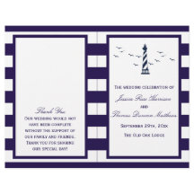 Het Nautical Lighthouse Wedding Collectie Programm