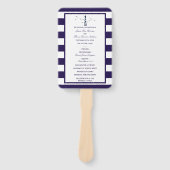 Het Nautical Lighthouse Wedding Collectie Programm Handwaaier (Voorkant)