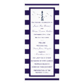 Het Nautical Lighthouse Wedding Collectie Programm Reclamekaart (Voorkant)