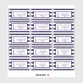 Het Nautical Lighthouse Wedding Collectie Sticker (Vel)