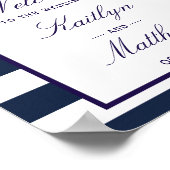 Het Nautical Lighthouse Wedding Collectie Welkom Poster (Hoek)