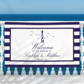 Het Nautical Lighthouse Wedding Collectie Welkom Spandoek