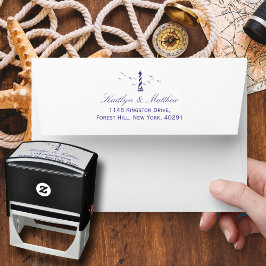 Het Nautical Lighthouse Wedding Collectie Zelfinktende Stempel