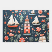 Het nautische inpakpapier vel (Voorkant 2)