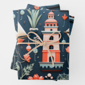 Het nautische inpakpapier vel (In situ)