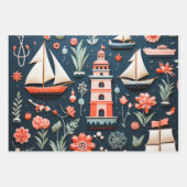 Het nautische inpakpapier vel (Voorkant)