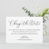Het nauwkeurige Kalligrafie Bieden verandert de Da Save The Date (Staand voorkant)