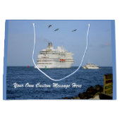 Het navigeren van de Zeeen Gepersonaliseerd Large Cadeautasje (Voorkant)