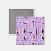 Het Necessies Cosmetic Logo Pattern Magneet (Voorkant / Achterkant)