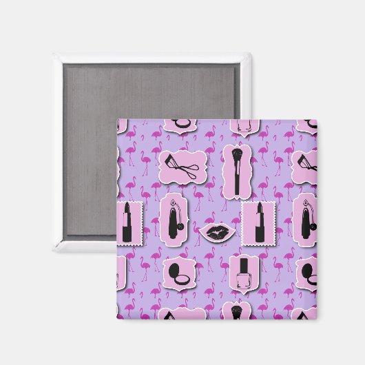 Het Necessies Cosmetic Logo Pattern Magneet (Voorkant / Achterkant)