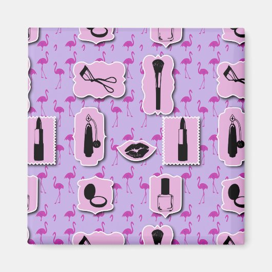 Het Necessies Cosmetic Logo Pattern Magneet (Voorkant)