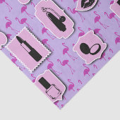 Het Necessies Cosmetic Logo Pattern Tissuepapier (Detail)