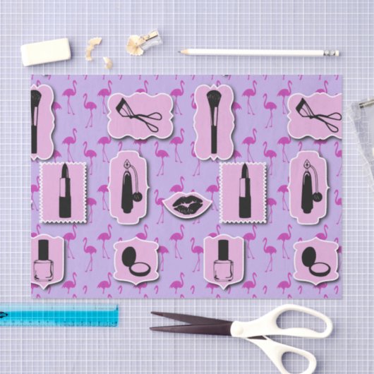 Het Necessies Cosmetic Logo Pattern Tissuepapier (Craft)