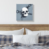 Het Necrocer Skull-symbool Canvas Afdruk (Insitu (Slaapkamer))