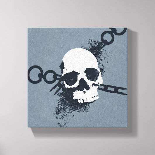 Het Necrocer Skull-symbool Canvas Afdruk (Voorkant)