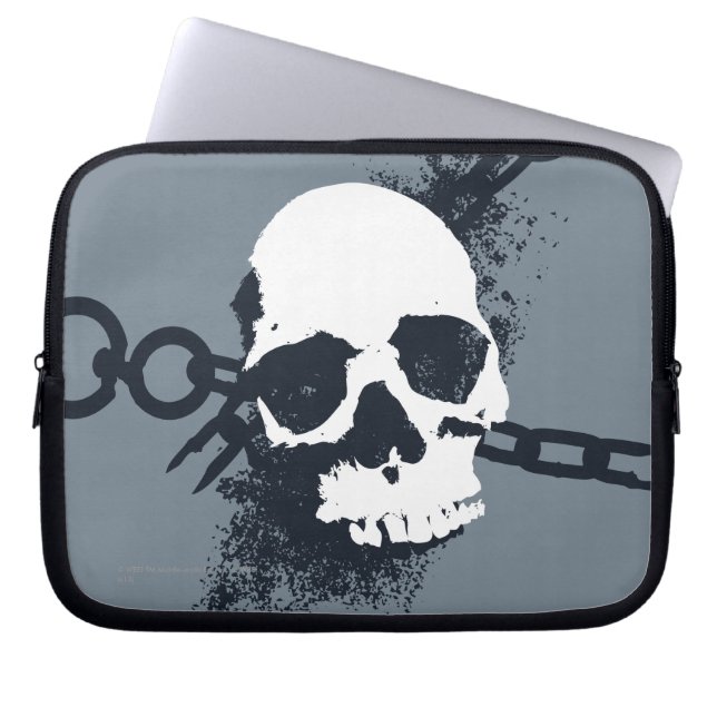 Het Necrocer Skull-symbool Laptop Sleeve (Voorkant)