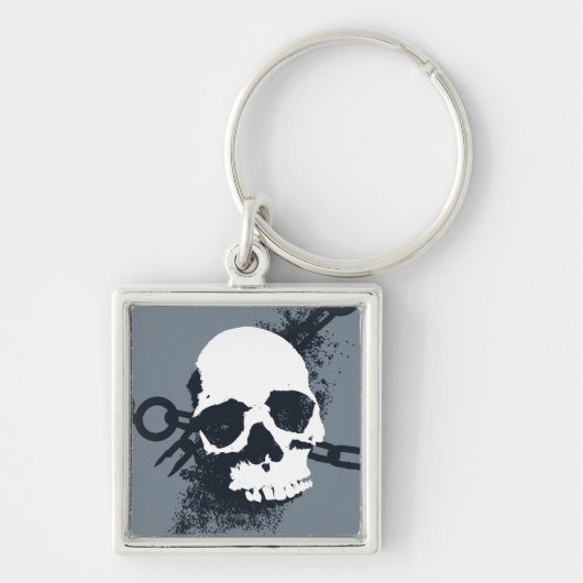 Het Necrocer Skull-symbool Sleutelhanger (Voorkant)
