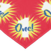 Het nederful Cute Colorful 1st Birthday Party Them Tafelkleed (Gekanteld)