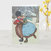 Het Nederlandse Kinder Schaatsen van het Ijs Kaart (Gele Bloem)