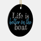 HET NEDERLANDSE LEVEN IS BETER AAN DE BOAT | KERAMISCH ORNAMENT (Rechts)