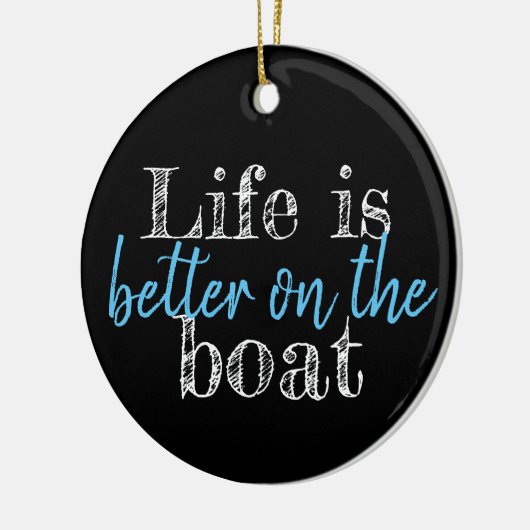 HET NEDERLANDSE LEVEN IS BETER AAN DE BOAT | KERAMISCH ORNAMENT (Links)