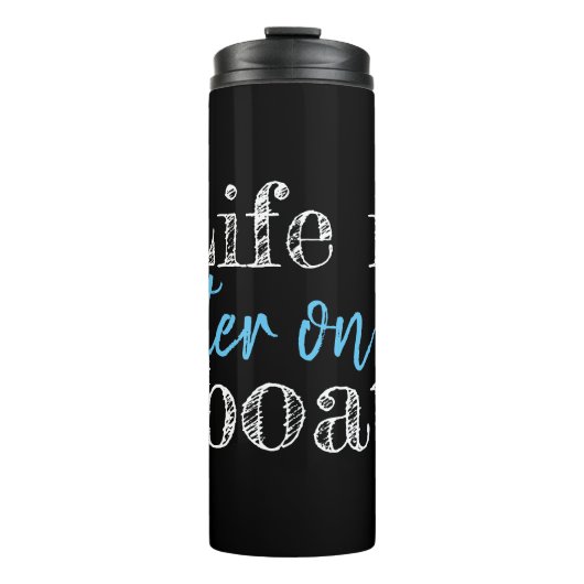 HET NEDERLANDSE LEVEN IS BETER AAN DE BOAT | THERMOSBEKER (Voorkant)