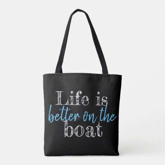 HET NEDERLANDSE LEVEN IS BETER AAN DE BOAT | TOTE BAG (Achterkant)