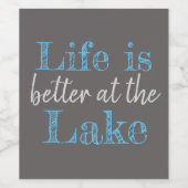 HET NEDERLANDSE LEVEN IS BETER IN HET LICHT | WIJN ETIKET (Enkel label)