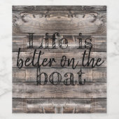 HET NEEM IS BETER OP DE BOTSLAAT WIJN ETIKET (Enkel label)