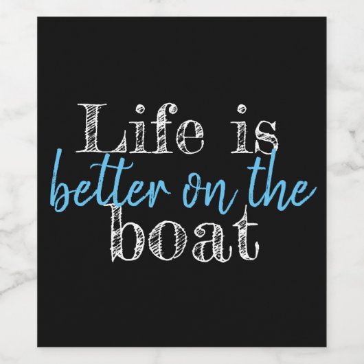 HET NEEM IS BETER OP DE BOTSLAAT WIJN ETIKET (Enkel label)