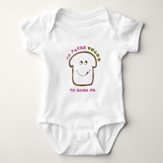 Het neemt Dough Baby (roze/groen) in Romper (Voorkant)