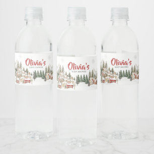 Het neemt een dorpsbabyshower waterfles etiket