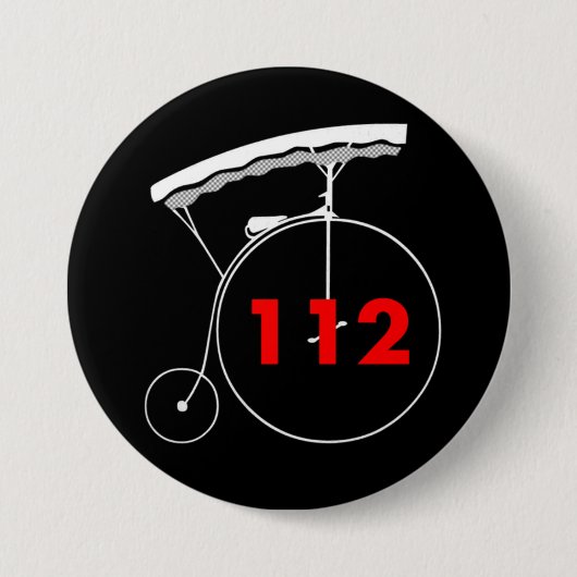 Het neemt een Fransman 112 Ronde Button 7,6 Cm (Voorkant)
