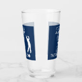 Het neemt een heleboel ballen Funny Golf Gift Glas (Links)