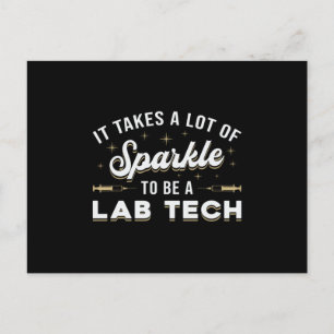 Het neemt een hoop spleet laboratorium Tech Labora Briefkaart