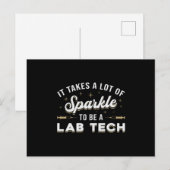 Het neemt een hoop spleet laboratorium Tech Labora Briefkaart (Voorkant / Achterkant)