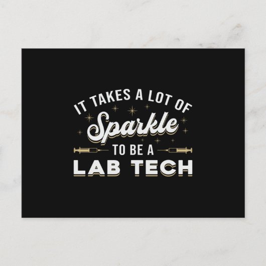 Het neemt een hoop spleet laboratorium Tech Labora Briefkaart (Voorkant)