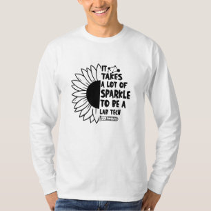 Het neemt een hoop spleetlaboratoriumlaboratorium t-shirt