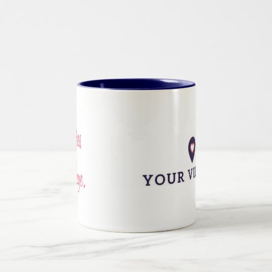 Het neemt een Mok van een dorpskoffie (Center)