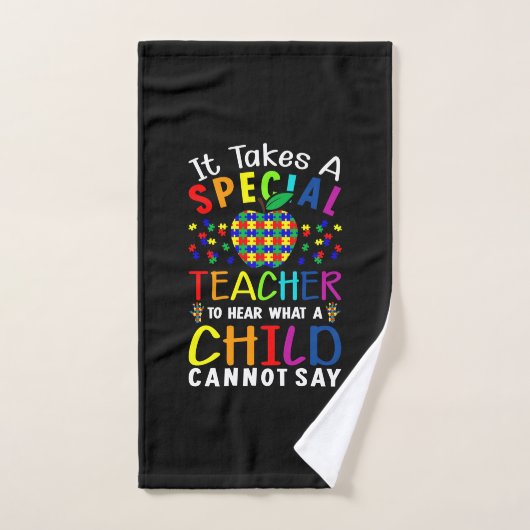 Het neemt een speciale leraar aan handdoek (Handdoek)
