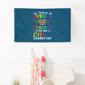 Het neemt een speciale leraar aan spandoek (Insitu)