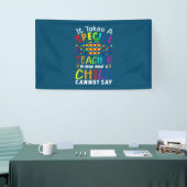 Het neemt een speciale leraar aan spandoek (Beurs)