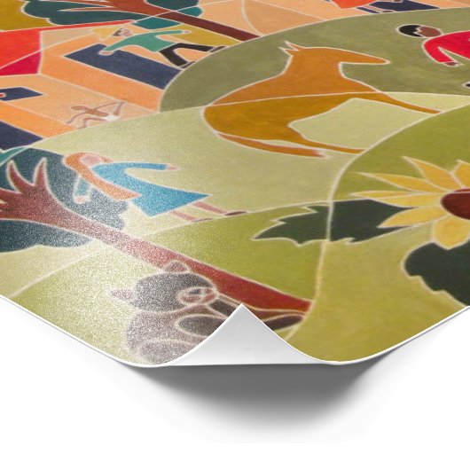 Het neemt een VIlolage in beslag Foto Afdruk (Hoek)