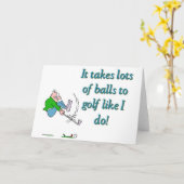 Het neemt heel wat ballen aan golf als ik kaart (Gele Bloem)