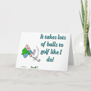Het neemt heel wat ballen aan golf als ik kaart