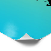 Het neemt slechts één idee - editable naam Glossy Perfect Poster (Hoek)